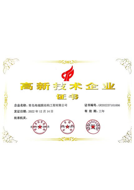 青岛海越高新技术企业