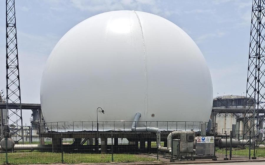 广东镇江双膜气柜外膜更换项目