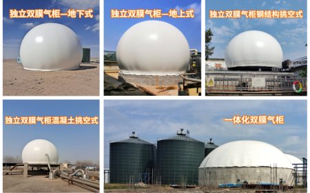 双膜气柜几种类型的介绍