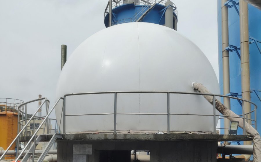 广东中山造纸厂污水外膜更换项目