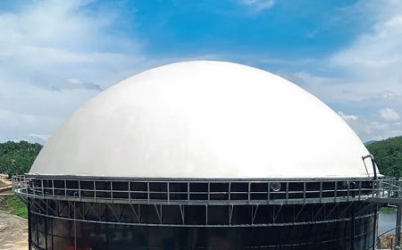 青岛海越一体化双膜气柜新内容！高效集成+节能环保，沼气处理先锋