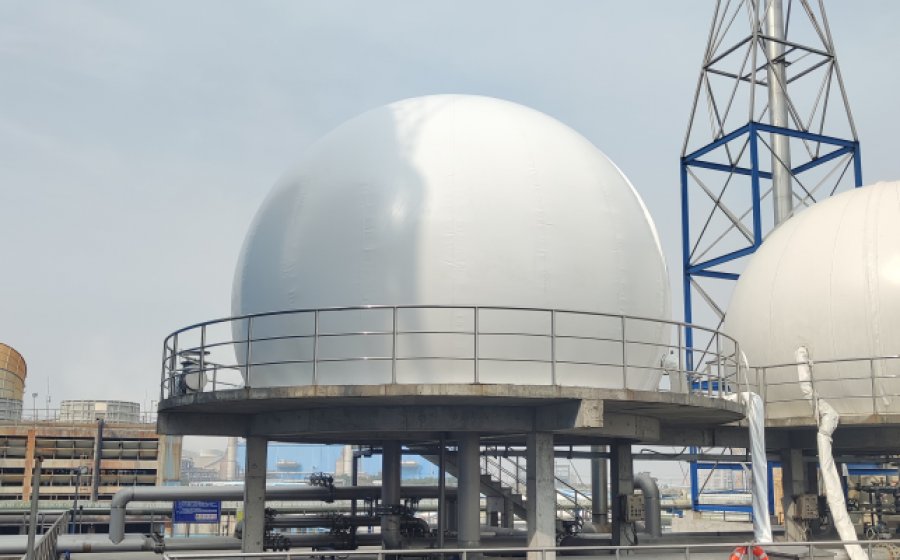 浙江宁波纸品企业污水气柜更换项目