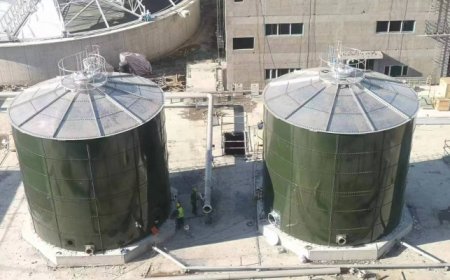 青岛海越浮盘式沼气稳压柜系统化安装方案