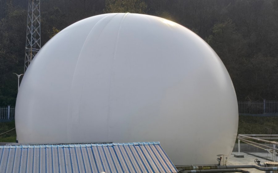 湖北宜昌2000立方独立双膜气柜