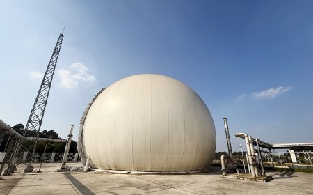 4000 立方双膜气柜客户回访_餐厨垃圾沼气储气柜案例 - 青岛海越 